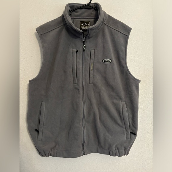 Drake Waterfowl windproof Fleece‎ Layering Vest charcoal 4X - Picture 1 of 9